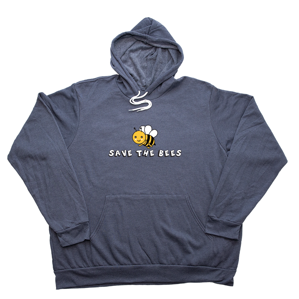 Heather Navy Save The Bees Giant Hoodie