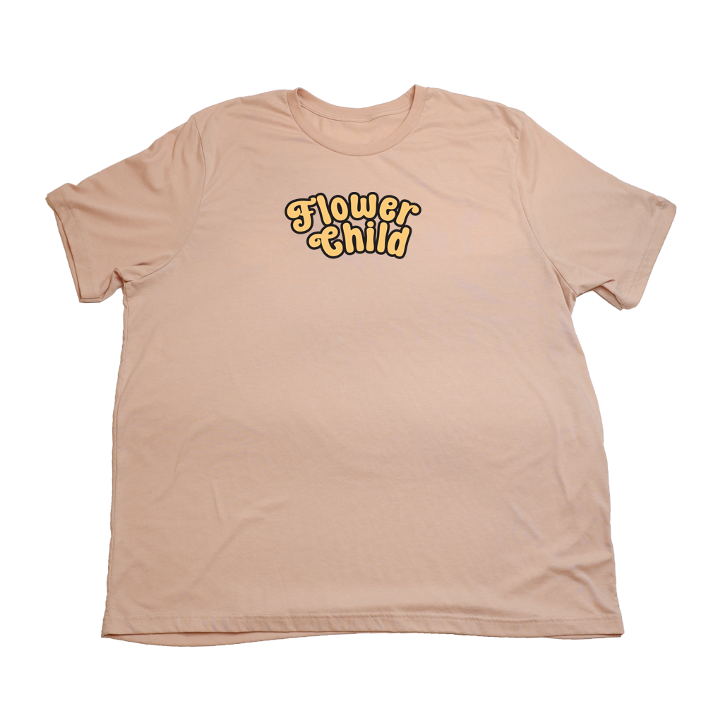 Heather Peach Flower Child Giant Shirt