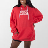 Heather Red Houston We Have A Problem Giant Hoodie