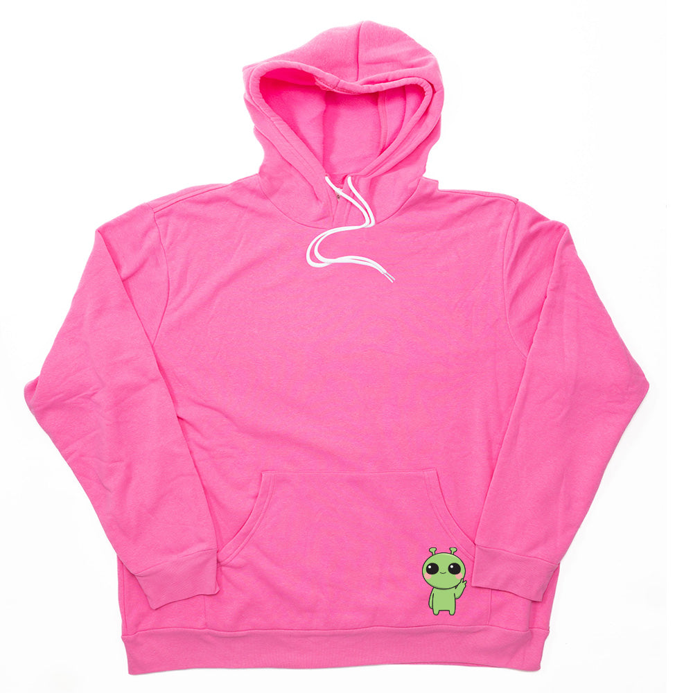 Hot Pink Pocket Alien Giant Hoodie