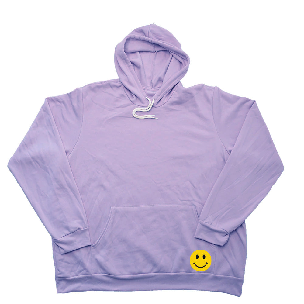 Pocket Smiley Giant Hoodie - Lavender