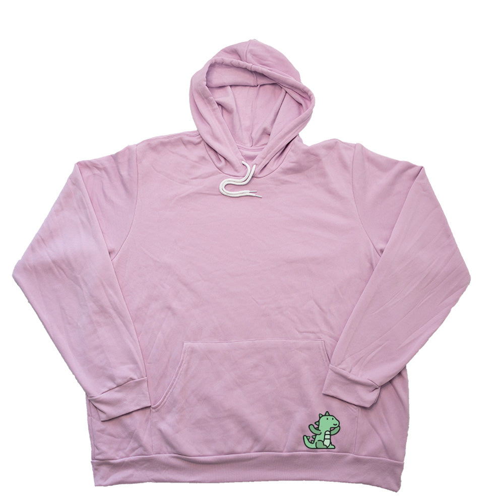 Pocket Dino Giant Hoodie - Slate Blue