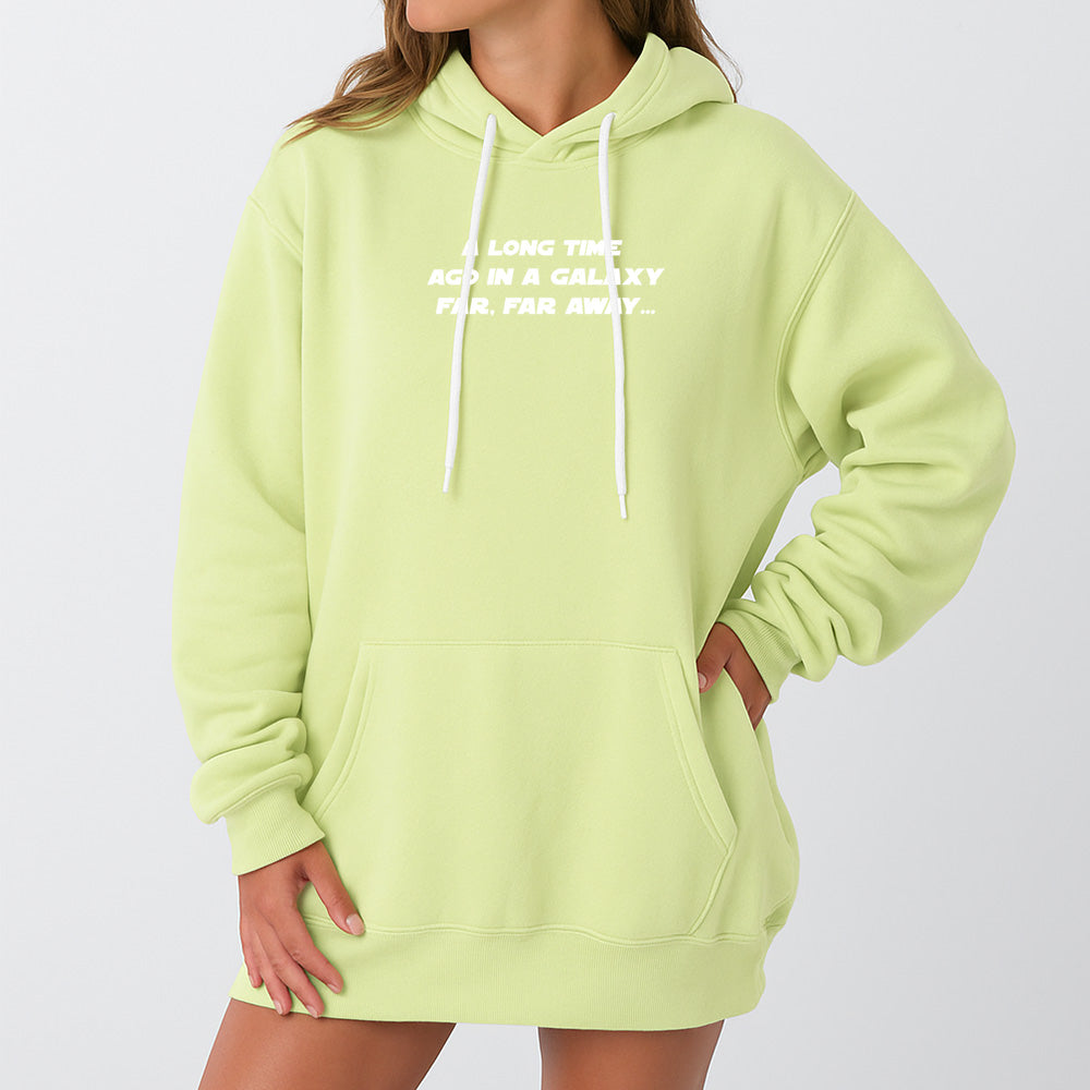 A Long Time Ago Giant Hoodie - Lime Cream