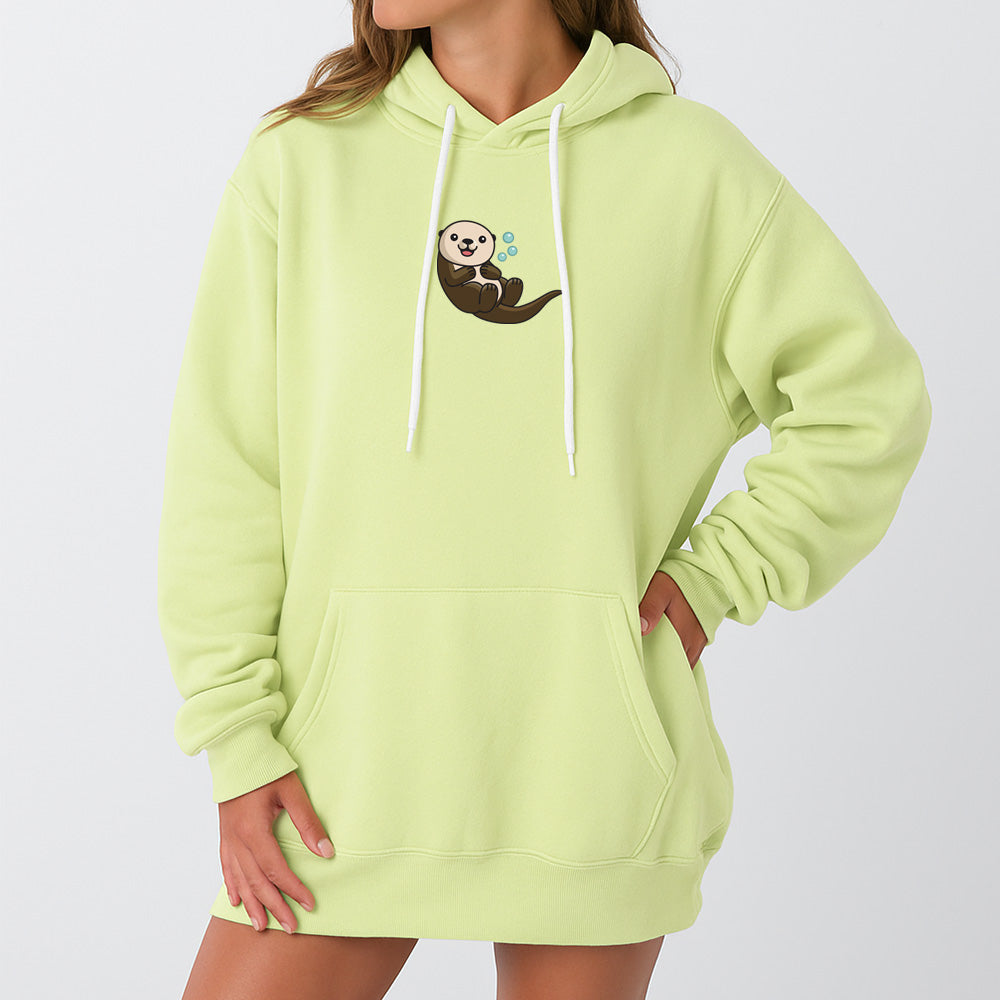 Otter Giant Hoodie - Lime Cream