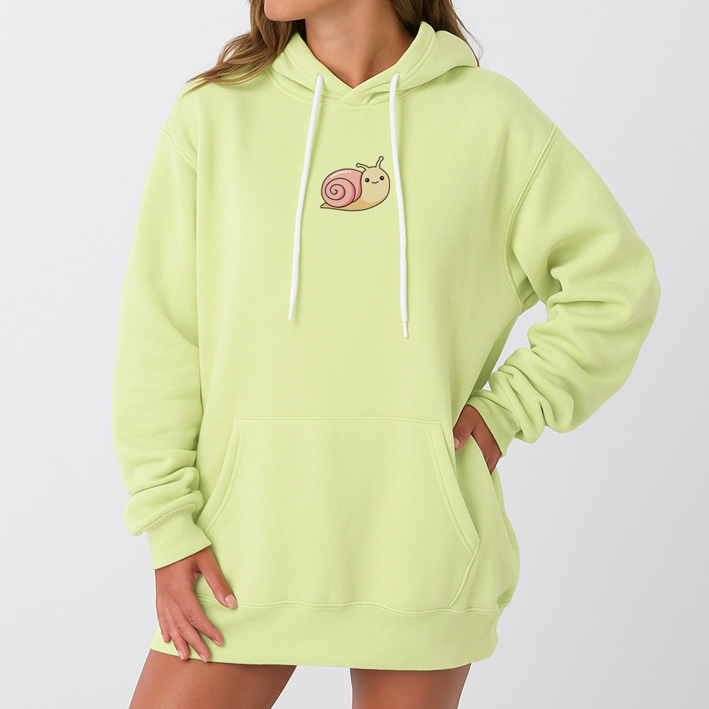 Snail Giant Hoodie - Lime Cream