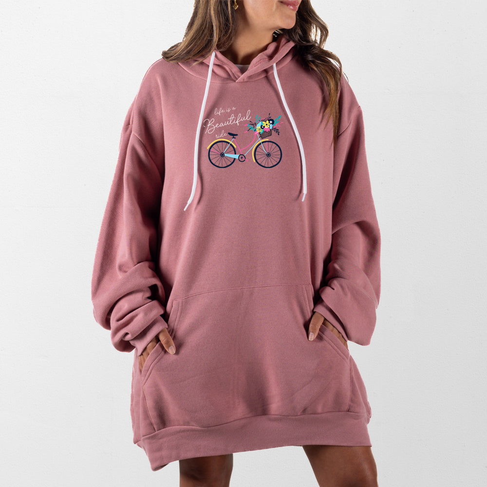 Mauve Life Is A Beautiful Ride Giant Hoodie
