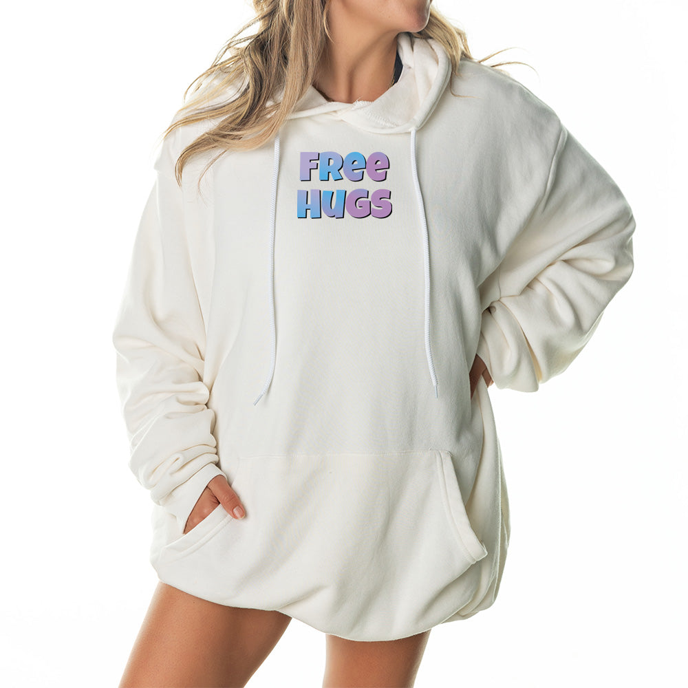 Free Hugs Giant Hoodie - Tan