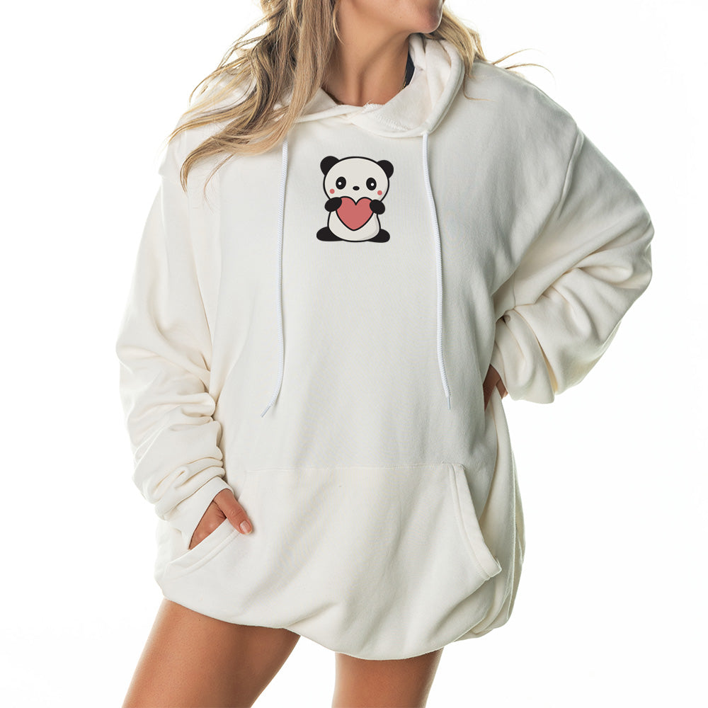 Panda Heart Giant Hoodie