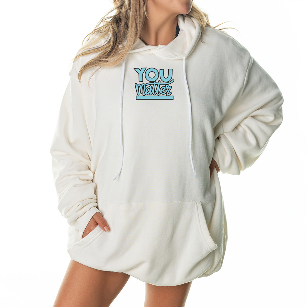 You Matter Giant Hoodie - Tan