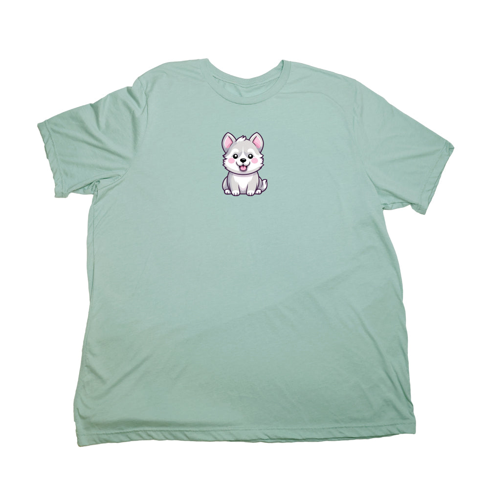 Pastel Green Husky Puppy Giant Shirt