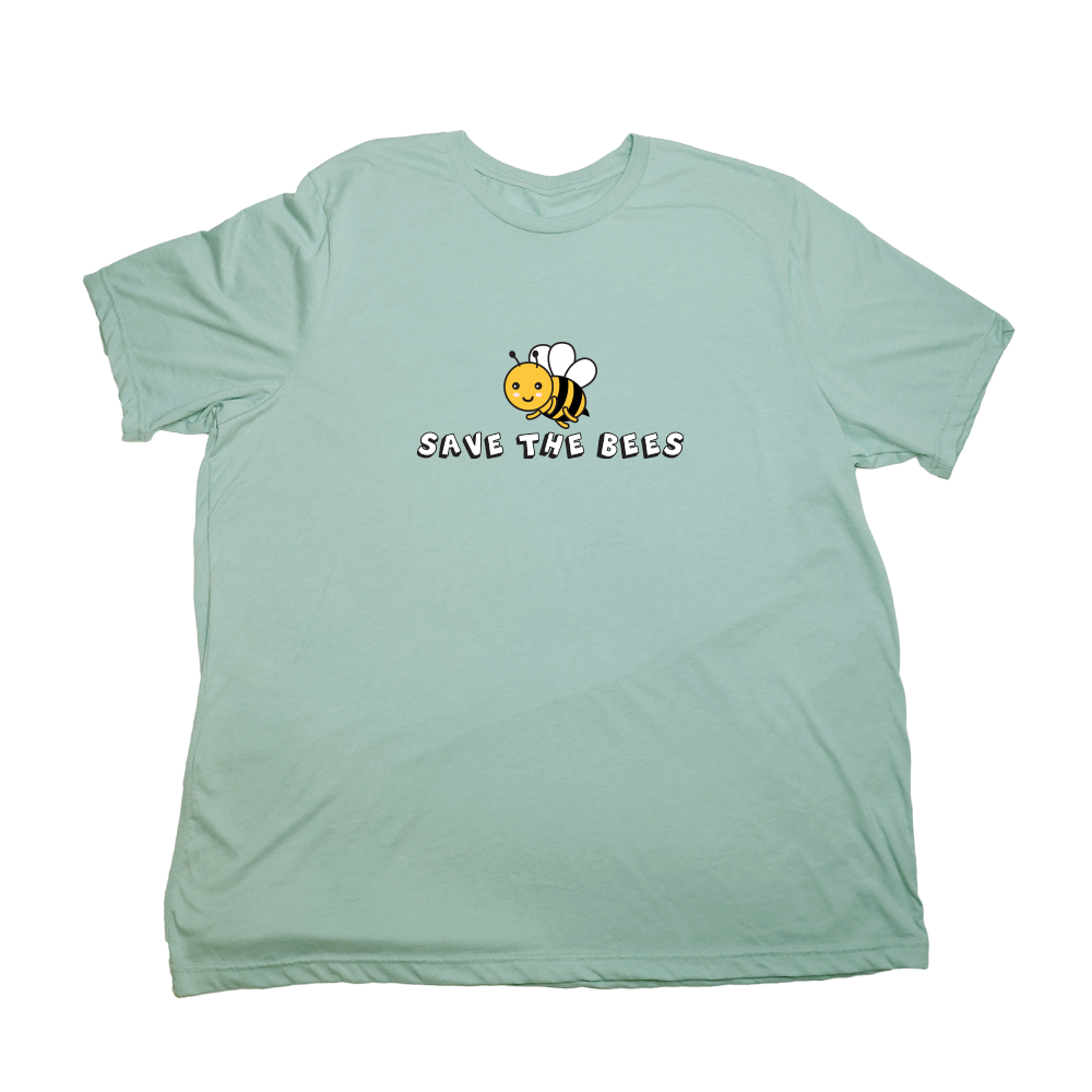 Pastel Green Save The Bees Giant Shirt