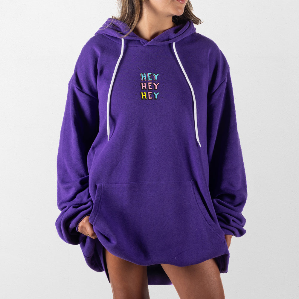 Purple Hey Hey Hey Giant Hoodie
