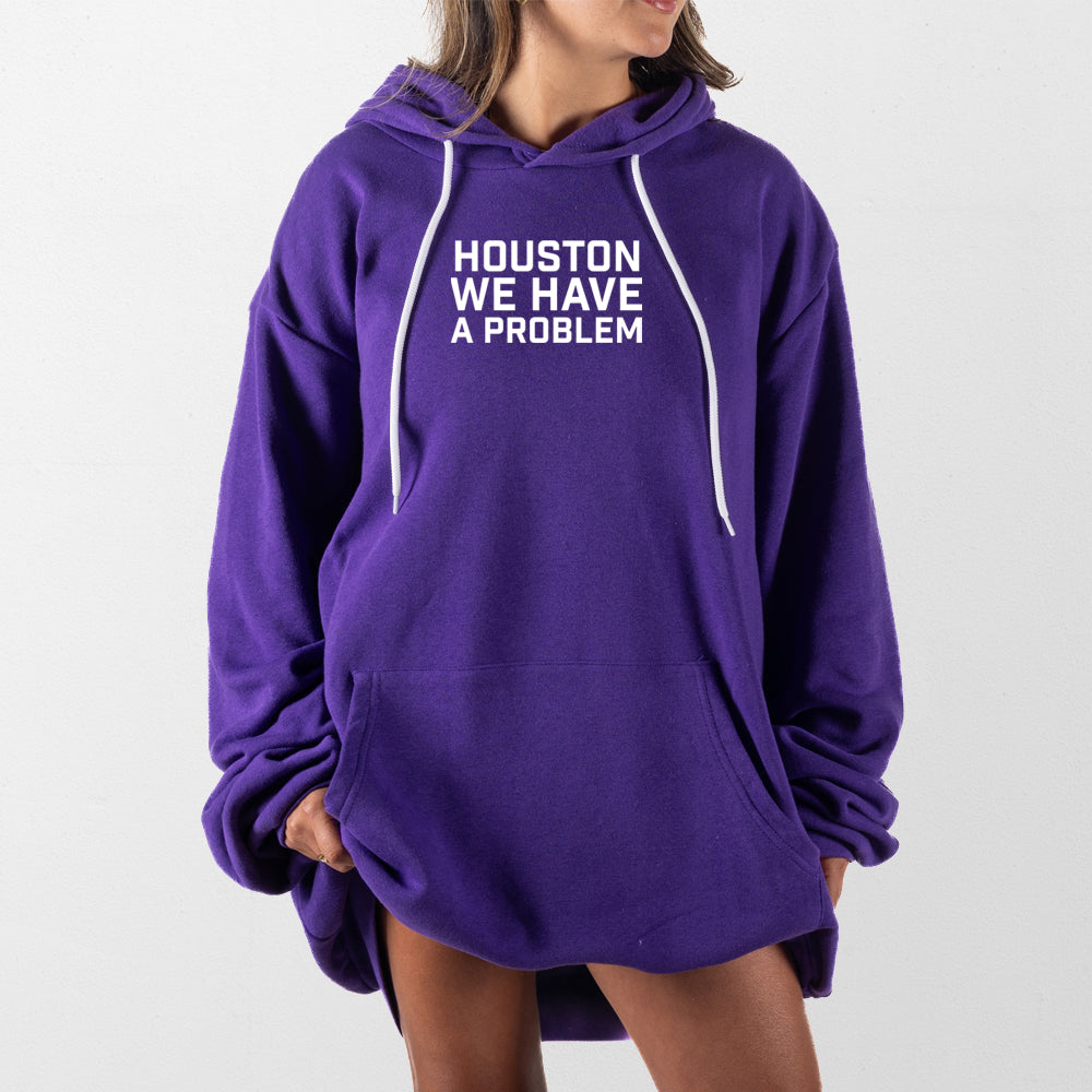 Purple Houston We Have A Problem Giant Hoodie
