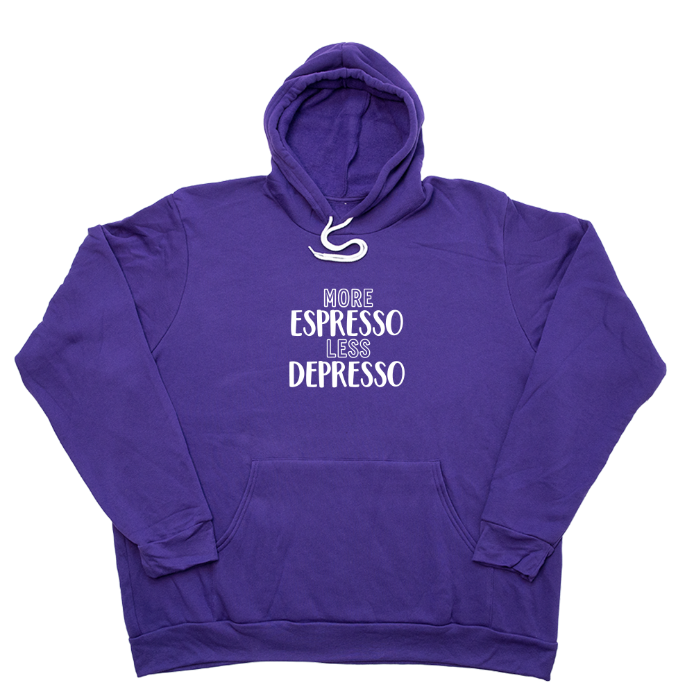 Purple More Espresso Less Depresso Giant Hoodie