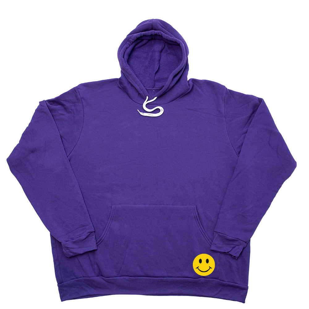 Pocket Smiley Giant Hoodie - Purple
