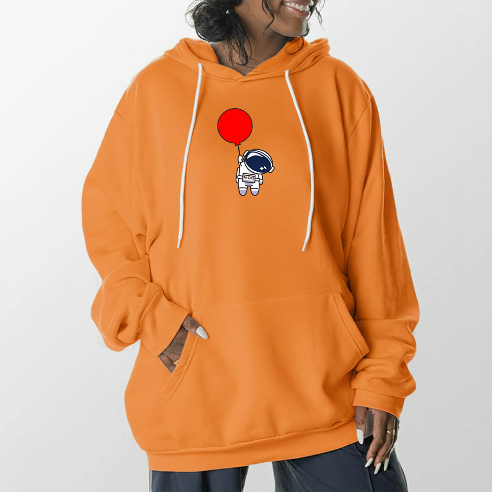Balloon Astronaut Giant Hoodie - Heather Red