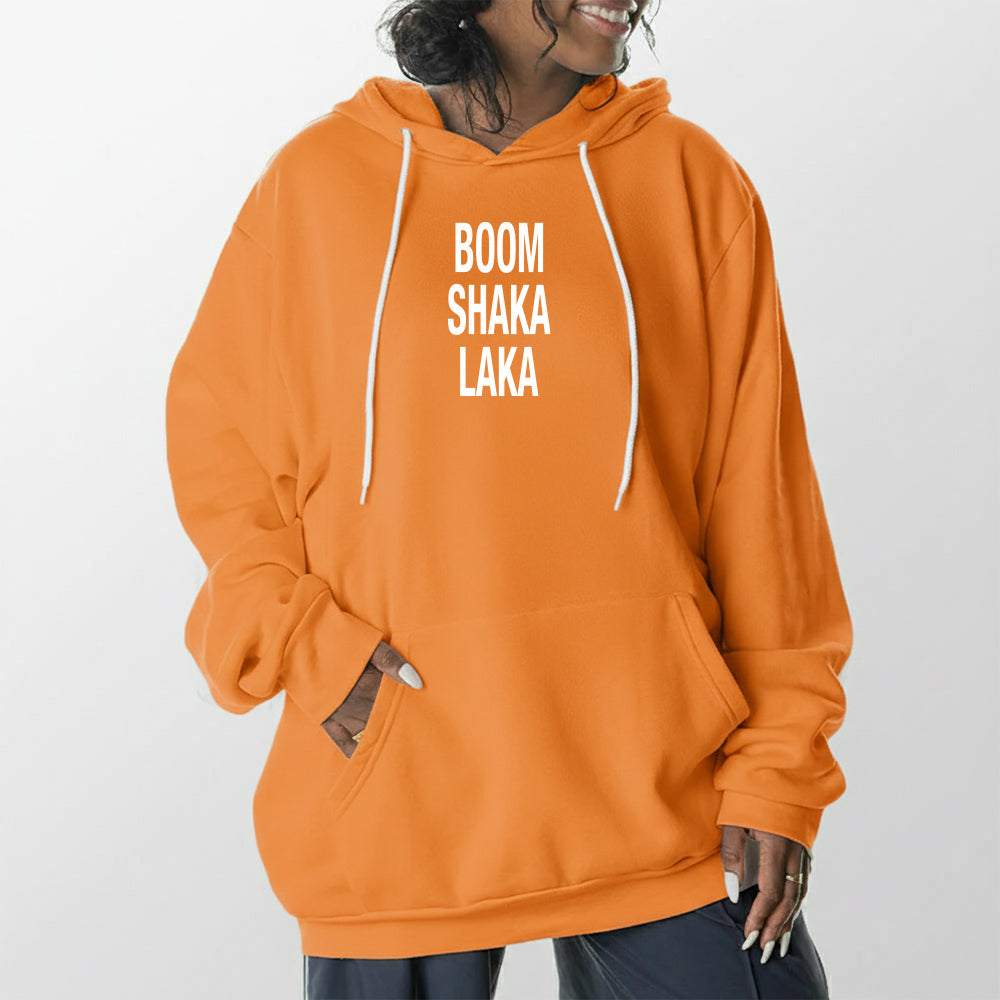 Boom Shaka Laka Giant Hoodie - Tangerine Dream