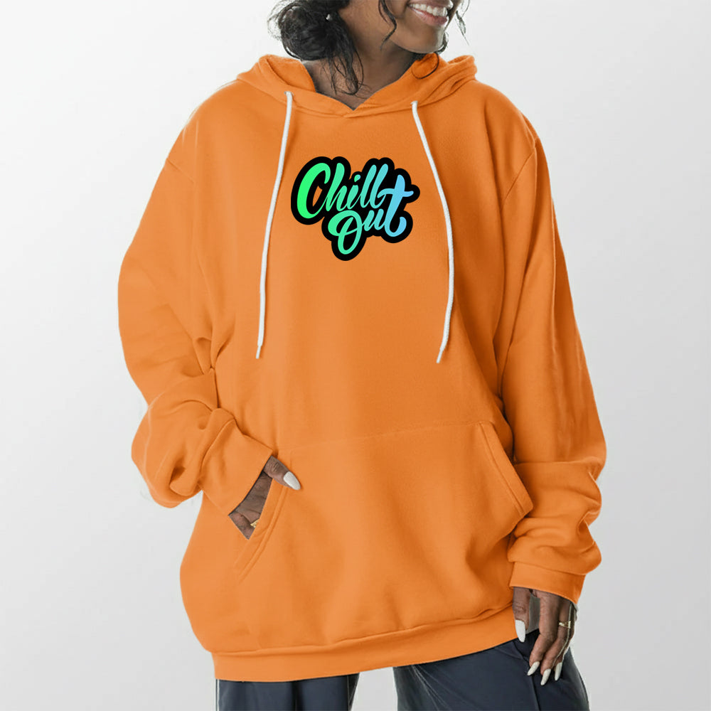 Chill Out Giant Hoodie - Tangerine Dream