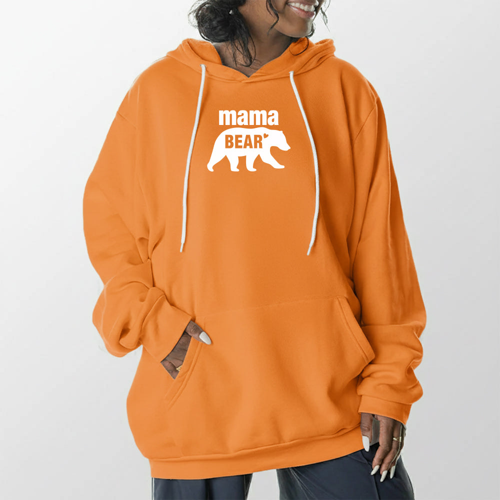 Mama Bear Giant Hoodie - Tangerine Dream