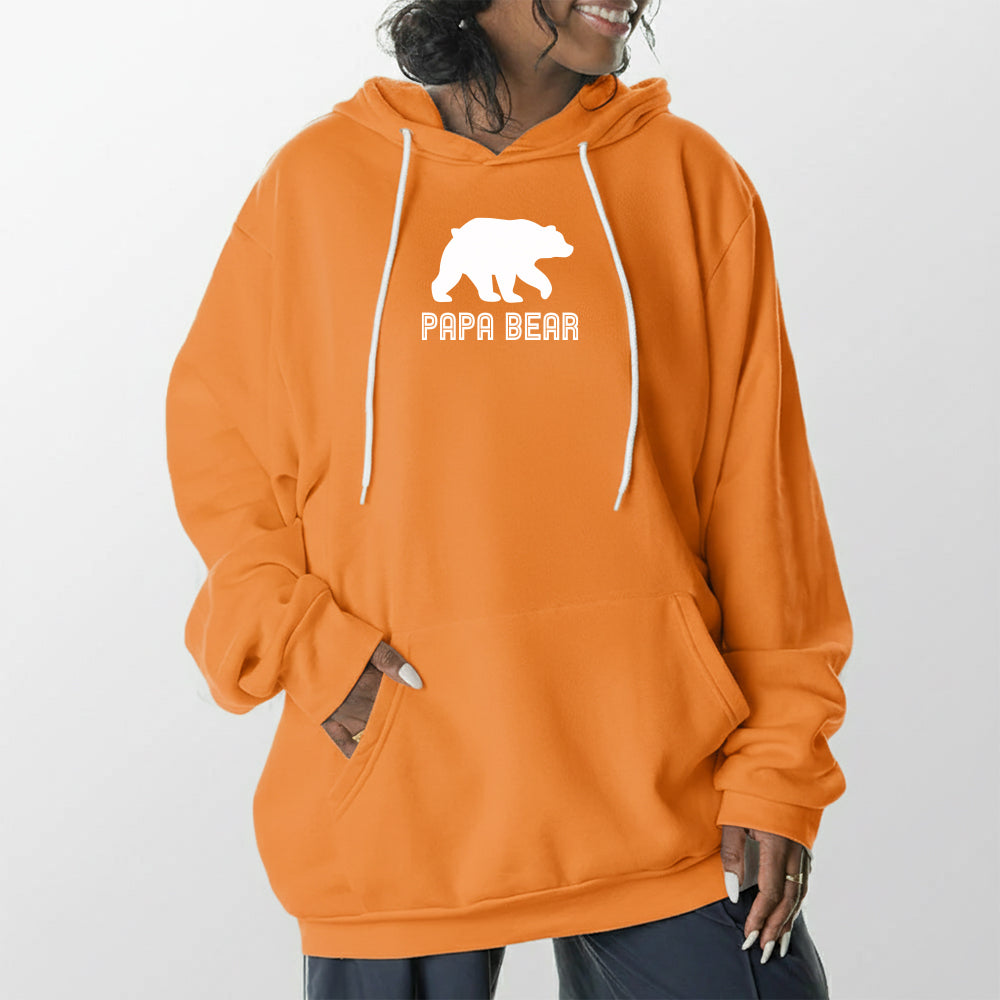 Papa Bear Giant Hoodie - Tangerine Dream