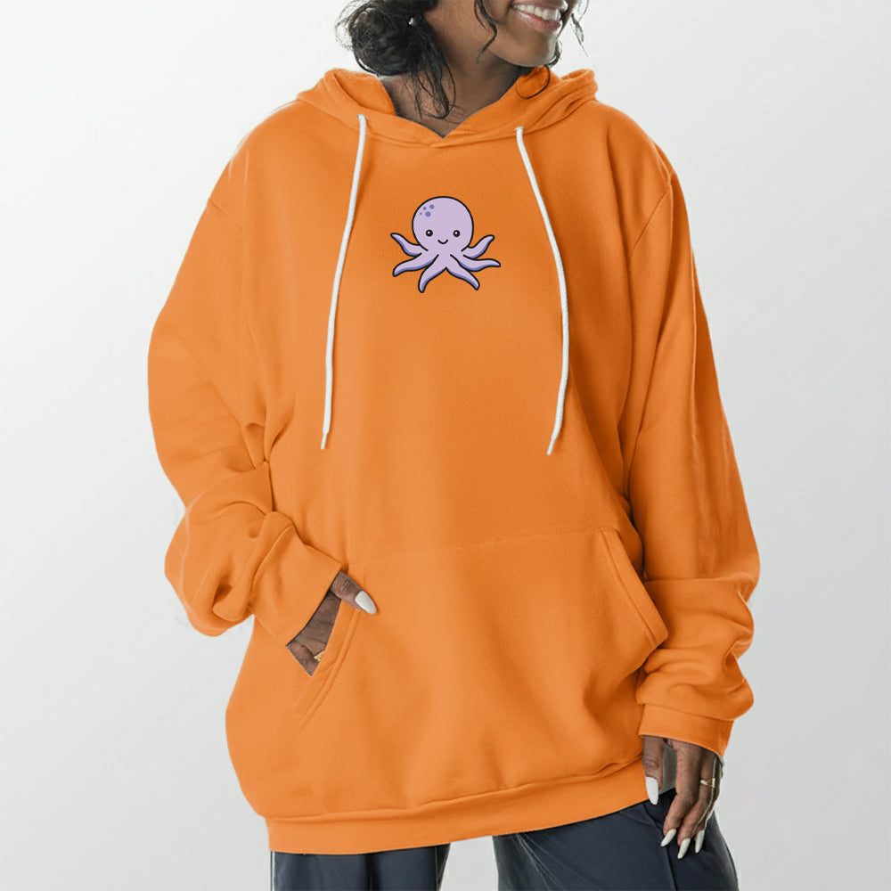 Purple Octopus Giant Hoodie - Tangerine Dream