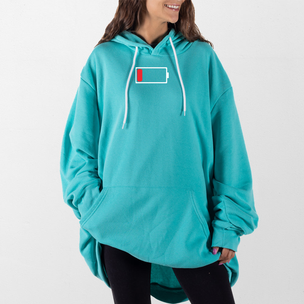 Teal Low Battery Giant Hoodie