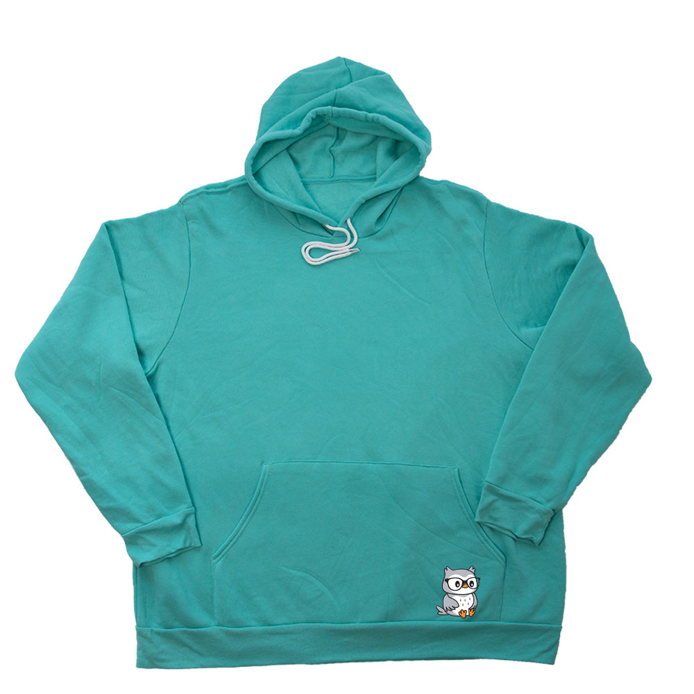 Teal Pocket Owl Giant Hoodie