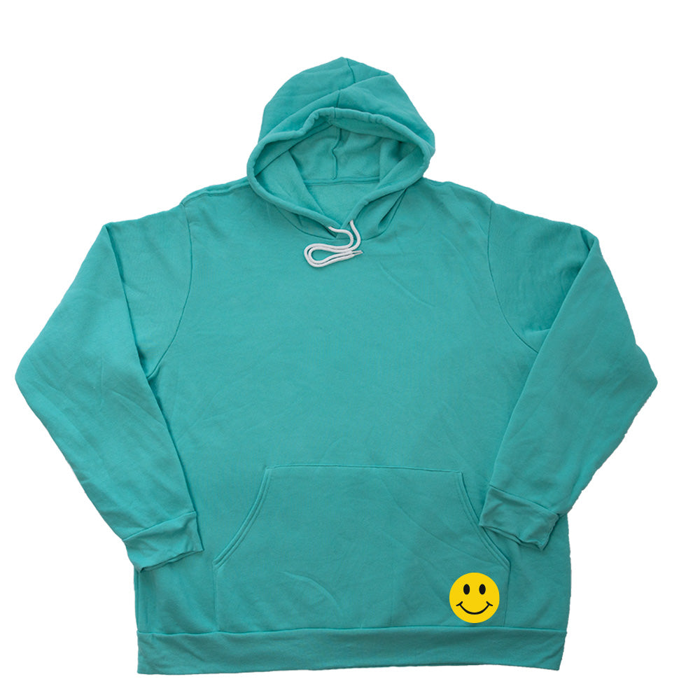Pocket Smiley Giant Hoodie - Teal