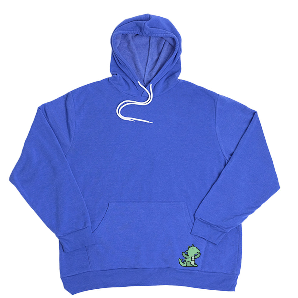 Pocket Dino Giant Hoodie - Hot Pink