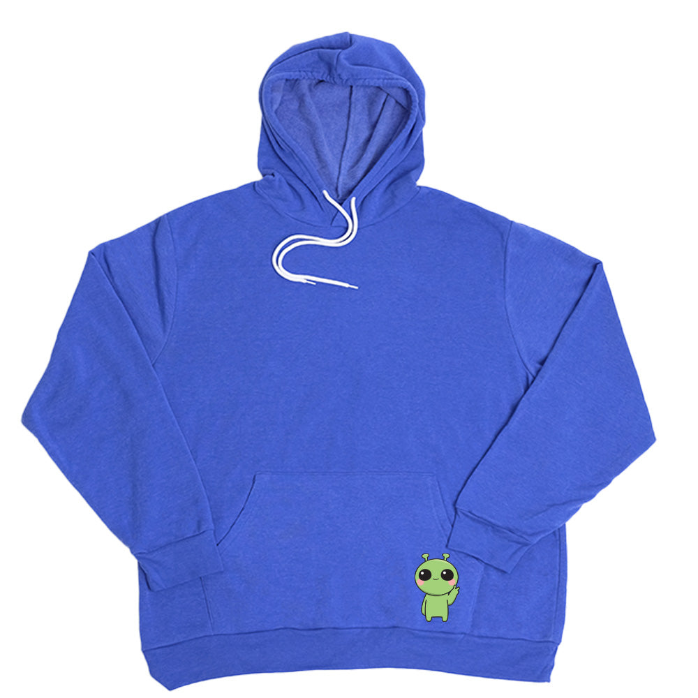 Very Blue Pocket Alien Giant Hoodie