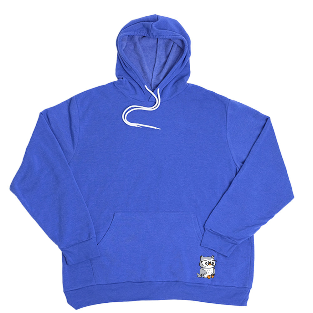 Very Blue Pocket Owl Giant Hoodie