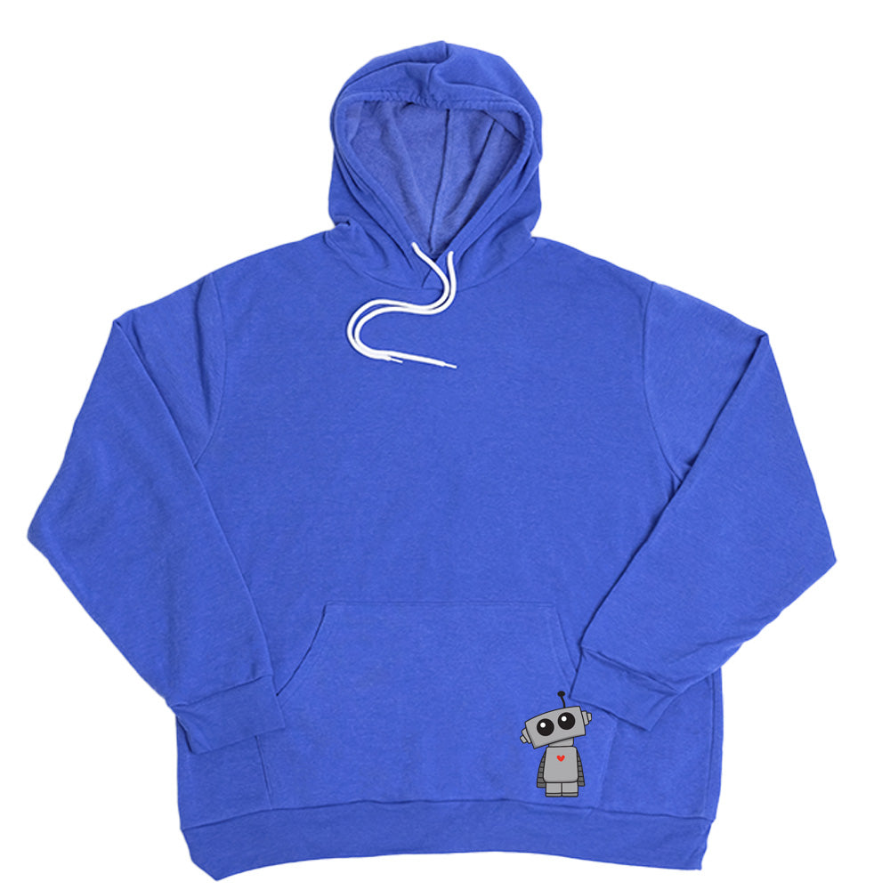 Very Blue Pocket Robot Giant Hoodie