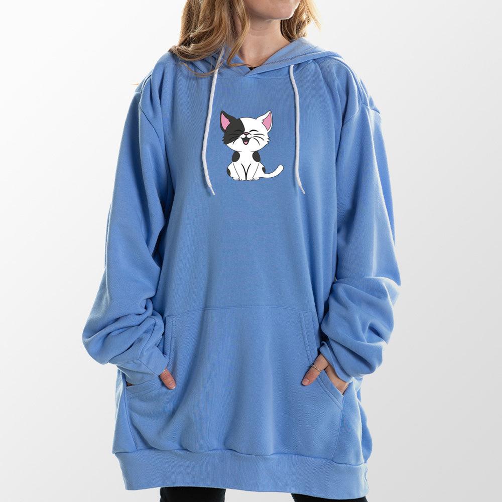 Cartoon Kitty Giant Hoodie