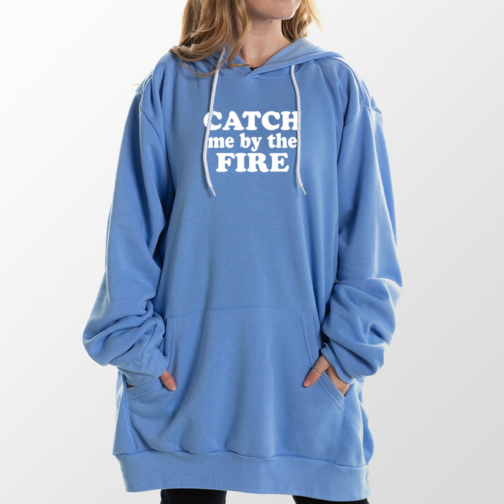 Catch Me by the Fire Giant Hoodie - Tan