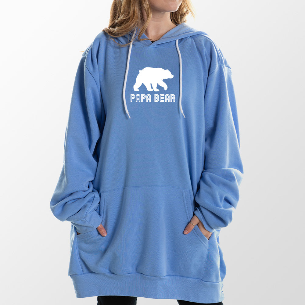 Papa Bear Giant Hoodie - Tan