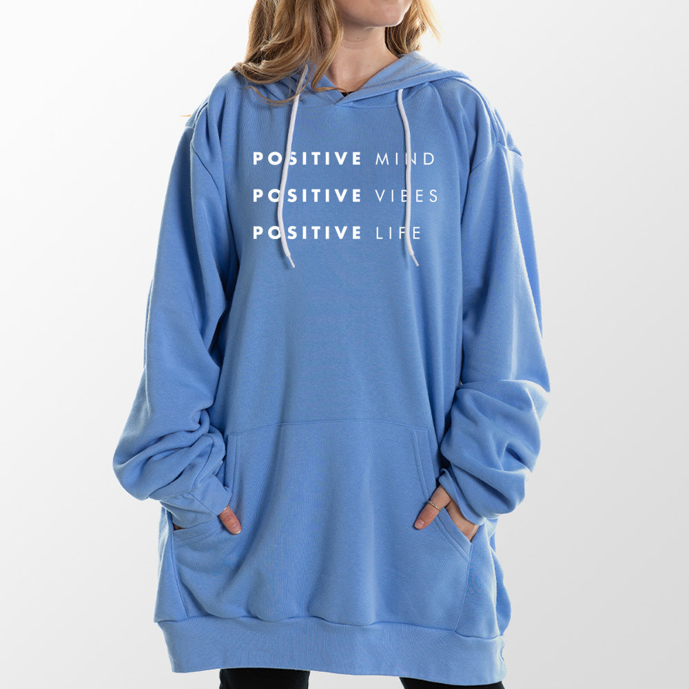Positive Mind Vibes Life Giant Hoodie - Tan