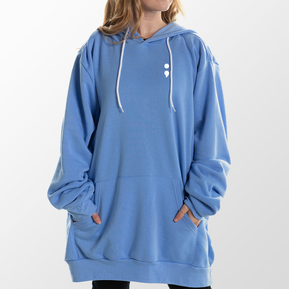 Semicolon Giant Hoodie - Tan