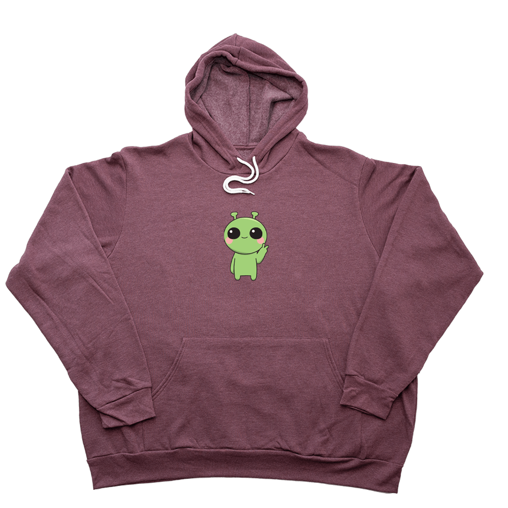 Alien Giant Hoodie - Heather Maroon - Giant Hoodies