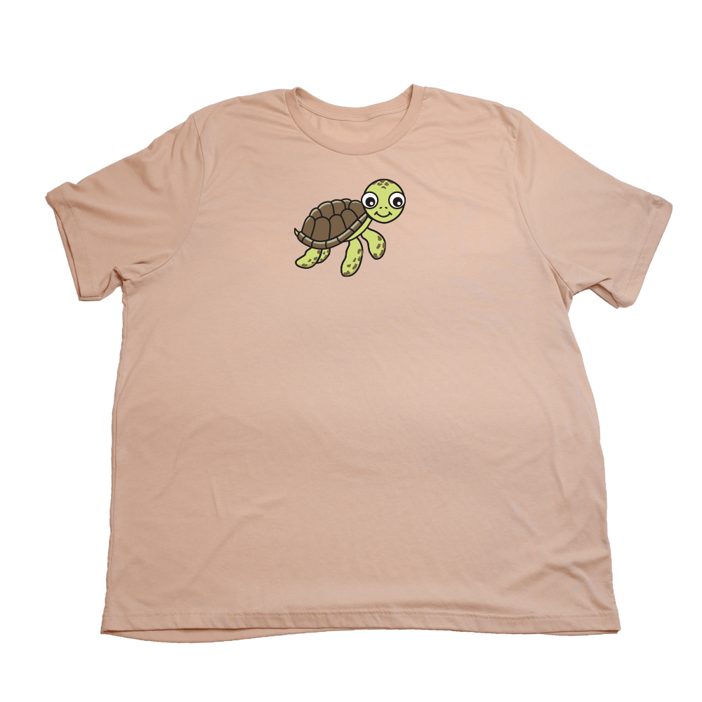 Baby Turtle Giant Shirt - Heather Peach - Giant Hoodies