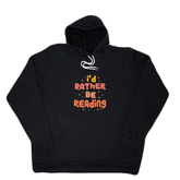 Black Rather Be Reading Giant Hoodie