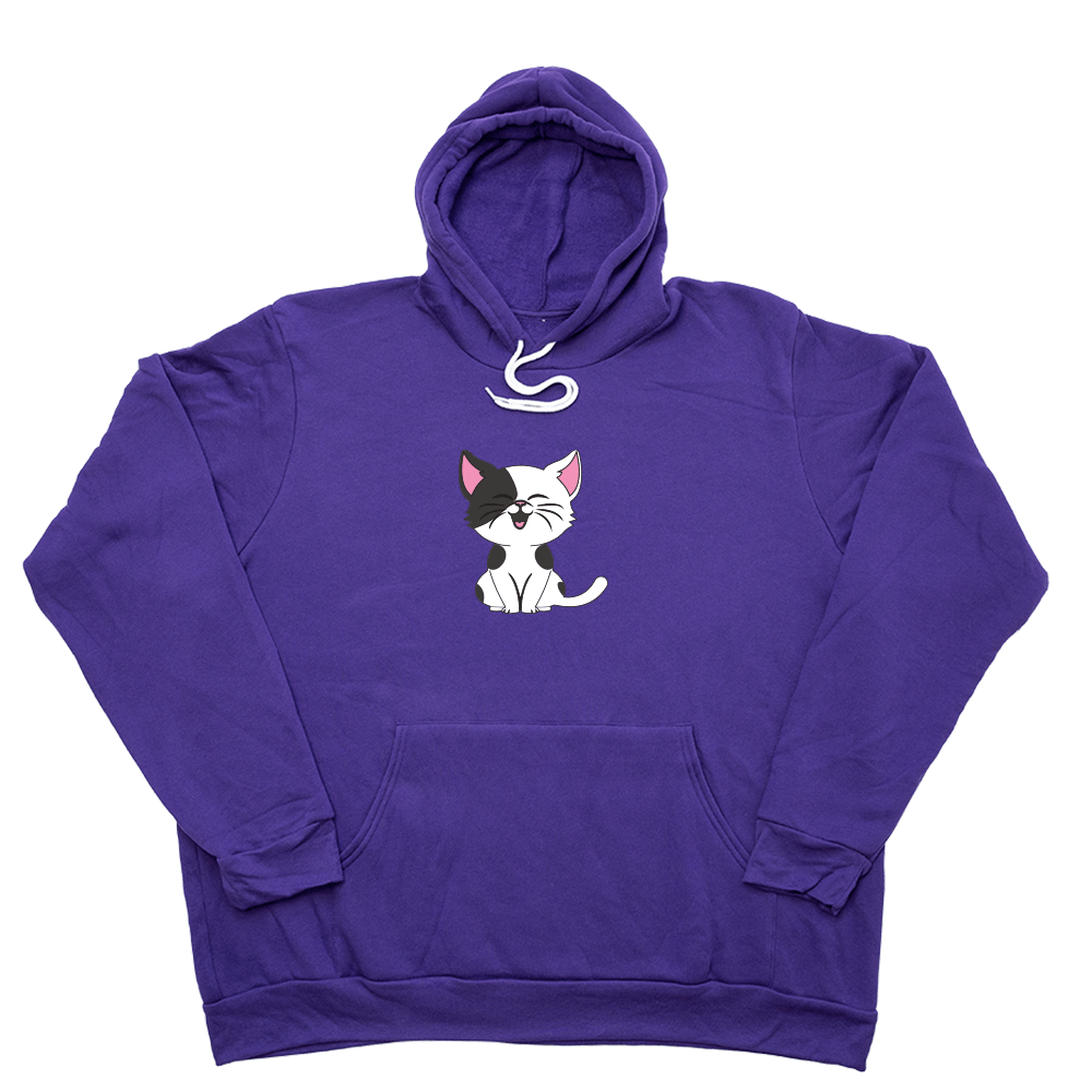 Cartoon Kitty Giant Hoodie - Purple - Giant Hoodies