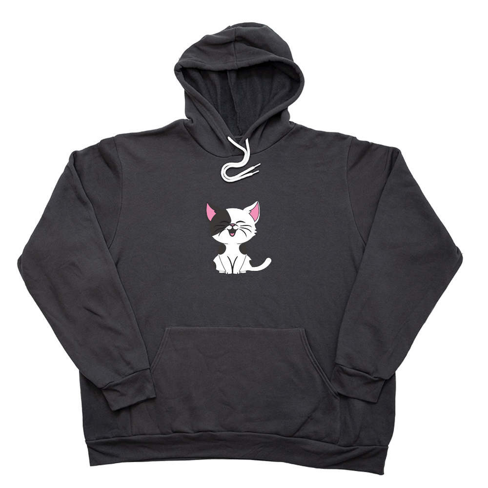 Cartoon Kitty Giant Hoodie - Dark Gray - Giant Hoodies