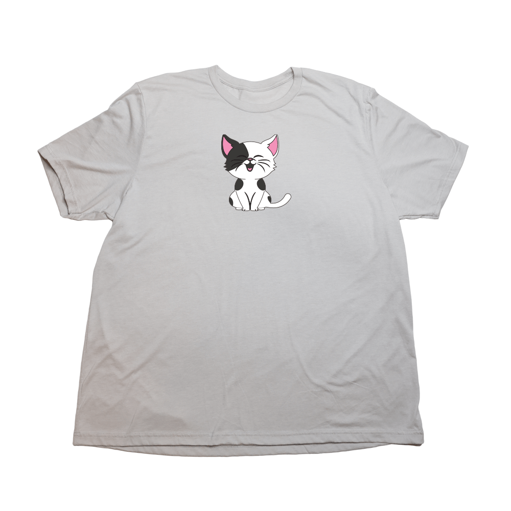 Cartoon Kitty Giant Shirt - Cool Gray - Giant Hoodies