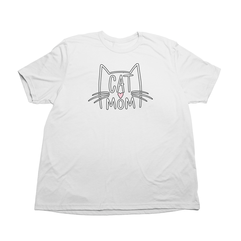 Cat Mom Giant Shirt - Solid White - Giant Hoodies