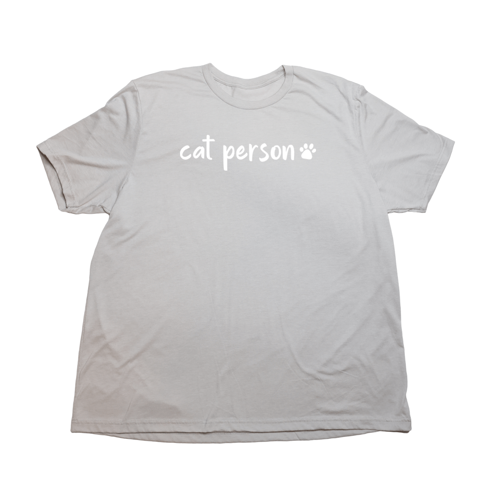 Cat Person Giant Shirt - Cool Gray - Giant Hoodies