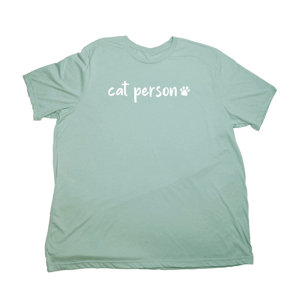Cat Person Giant Shirt - Pastel Green - Giant Hoodies