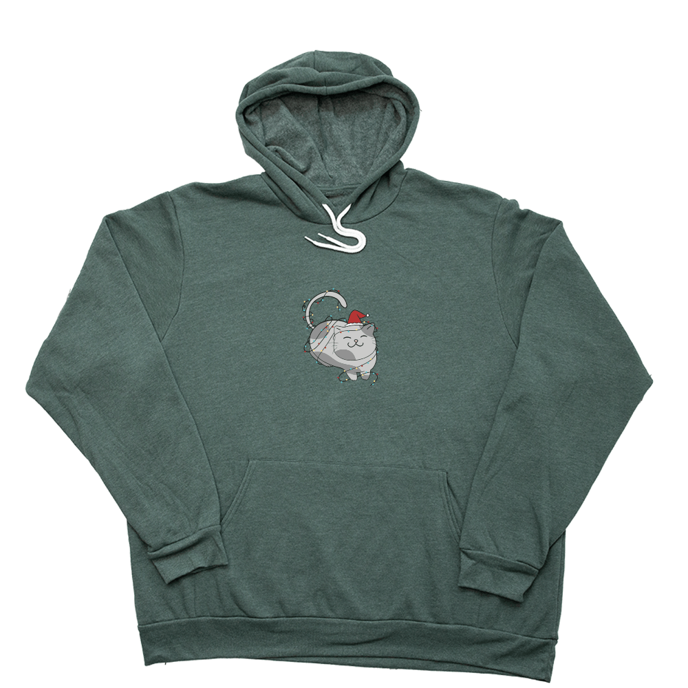 Heather Forest Christmas Kitty Giant Hoodie