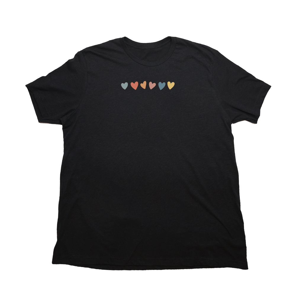 Cute Hearts Giant Shirt - Heather Black - Giant Hoodies