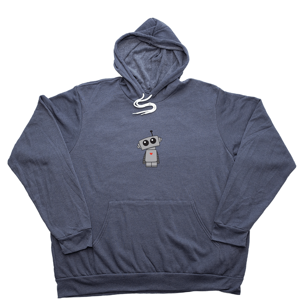 Cute Robot Giant Hoodie - Heather Navy - Giant Hoodies