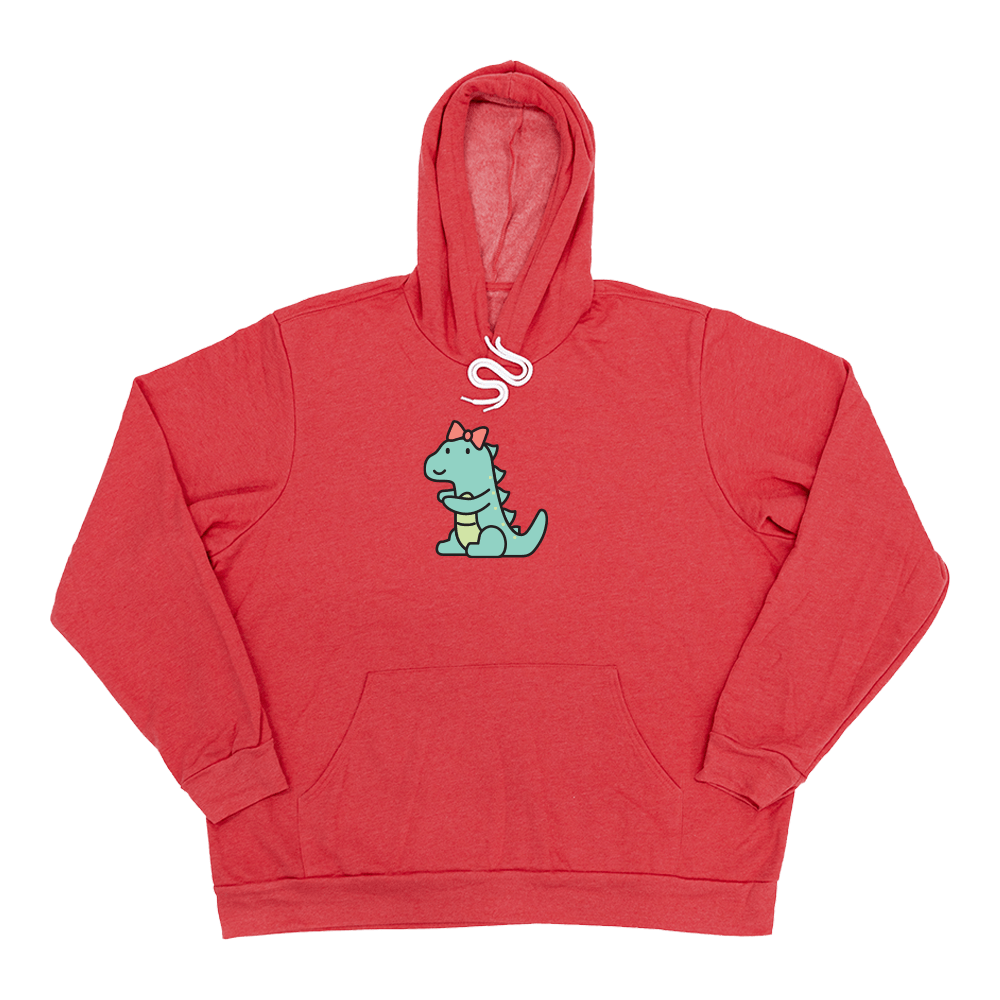 Dino Dani Giant Hoodie - Heather Red - Giant Hoodies